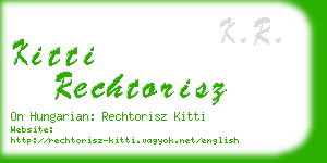kitti rechtorisz business card